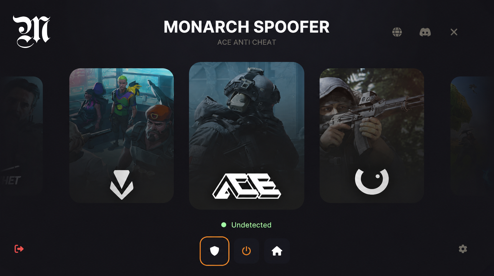Monarch Spoofer Game Selection